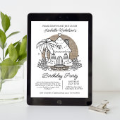 ドロップイストップンバイビーチハウスバースデーパーティー 招待状