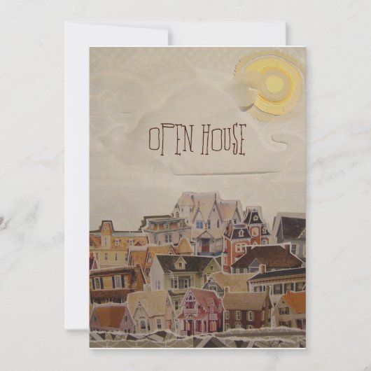 ドロップインコラージュ引っ越し祝いパーティー- 招待状 (正面)