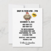 ドロップインフラットホリデーカード シーズンカード (裏面)