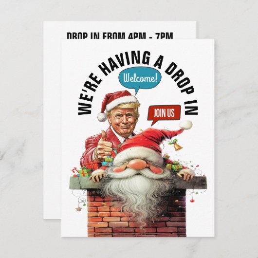 ドロップインフラットホリデーカード シーズンカード (正面/裏面)