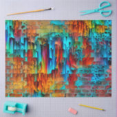 ドロップカラーウォールアートドリームティッシュペーパー 薄葉紙 (クラフト)