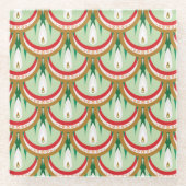 ドロップガはかりで測ラスのコースター ガラスコースター (正面)