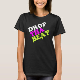 ドロップザビート女子ブラックシャツ |イビサ踊り Tシャツ