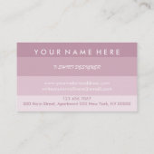 ドロップシッピング衣料店プリントオンデマンドシャツ 名刺 (裏面)