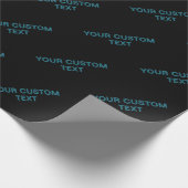 ドロップシャドウ付きの編集可能なアウトライン文字 ラッピングペーパー (角)