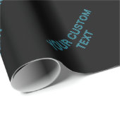 ドロップシャドウ付きの編集可能なアウトライン文字 ラッピングペーパー (ロールコーナー)