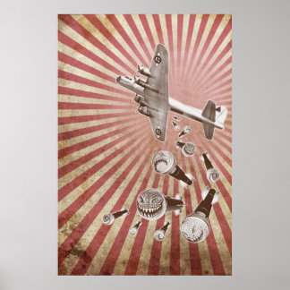 ドロップビートヴィンテージプリント ポスター