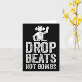 ドロップビートNot Bomes Djアンチ戦争抗議 カード (黄色い花)