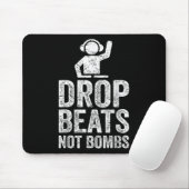 ドロップビートNot Bomes Djアンチ戦争抗議 マウスパッド (マウス)