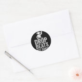 ドロップビートNot Bomes Djアンチ戦争抗議 ラウンドシール (封筒)