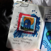 ドロップボックスメールイラストレーション スクエアシール