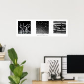 ドロップレットトリプルアートプリント ポスター (ホームオフィス)