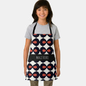 ドロップ水平抽象芸術幾何学的パターン エプロン (インサイチュ)