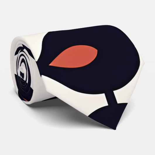 ドロップ水平抽象芸術幾何学的パターン ネクタイ (ロール)