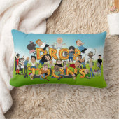 ドロップ漫画枕 ランバークッション (ブランケット)