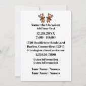 ドロップ・イン ヴァージョン2のクリスマスパーティー招待状 招待状 (裏面)