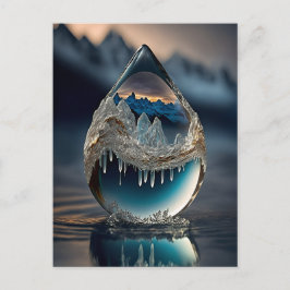 ドロッ凍っていトポストカード シーズンポストカード