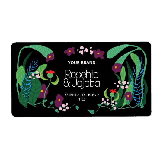 ドロッ図解入りの、写真付きのパーボトル製品ラベル ラベル (正面)