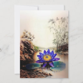 ドロドロの海から現れるブルーロータス（ベトナム語）