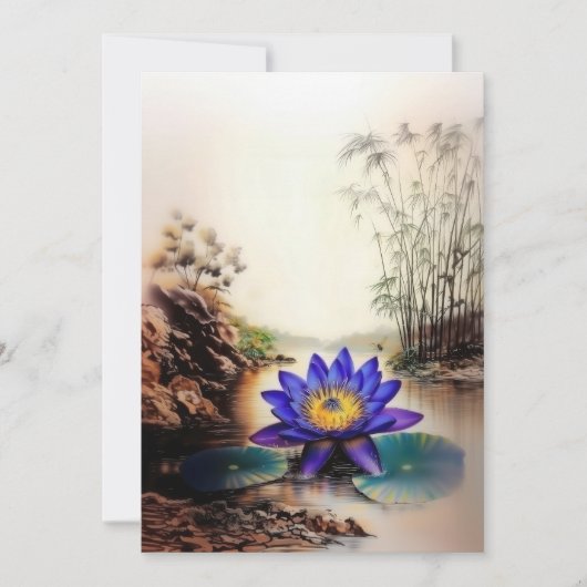 ドロドロの海から現れるブルーロータス（ベトナム語） (正面)