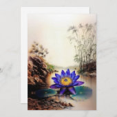 ドロドロの海から現れるブルーロータス（ベトナム語） (正面/裏面)