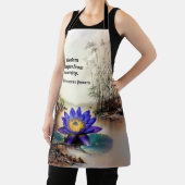 ドロドロの海から現れるブルーロータス（ベトナム語） エプロン (インサイチュ)