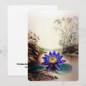 ドロドロの海から現れるブルーロータス（ベトナム語） シーズンカード (正面/裏面)