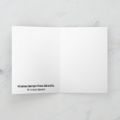 ドロドロの海から現れるブルーロータス（ベトナム語） ノートカード (内部)