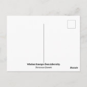 ドロドロの海から現れるブルーロータス(ベトナム語) ポストカード (裏面)