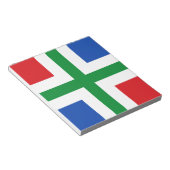 ドロニンゲン国旗(国) ノートパッド (アングル)