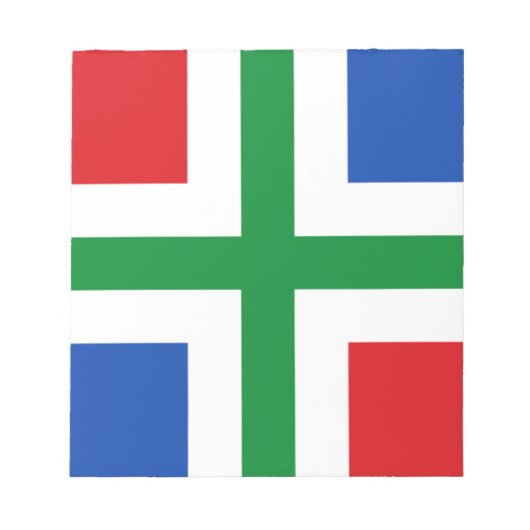 ドロニンゲン国旗(国) ノートパッド (正面)