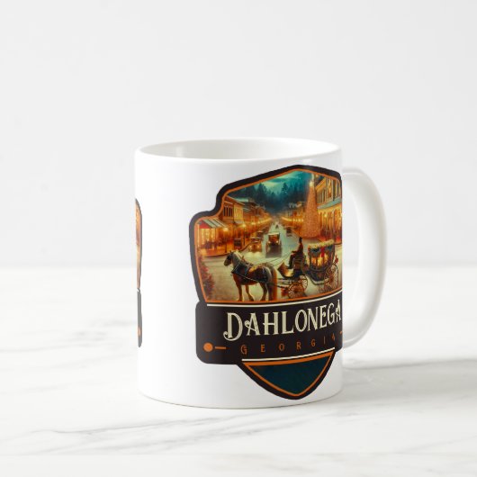 ドロネガ,ジョージア |ヴィンテージ コーヒーマグカップ (正面右)