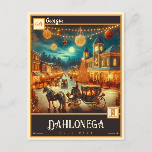 ドロネガ,ジョージア |ヴィンテージ ポストカード (正面)