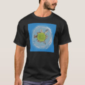ドロベータターンセベリン小さな惑星ルーマニアarchiteit tシャツ (正面)