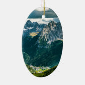 ドロマイトのアルプス、イタリア セラミックオーナメント (右)