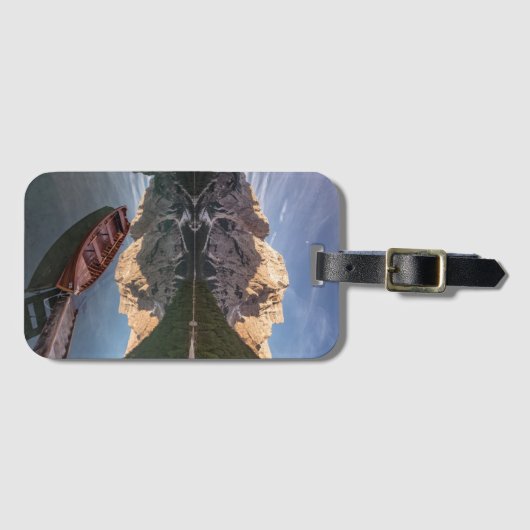 ドロマイトのアルプス| Pragser Wildsee |チロル、イタリア ラゲッジタグ (正面横)