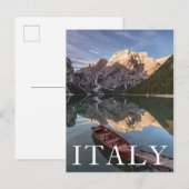 ドロマイトアルプス | Pragser Wildsee |チロル（イタリア） ポストカード (正面/裏面)