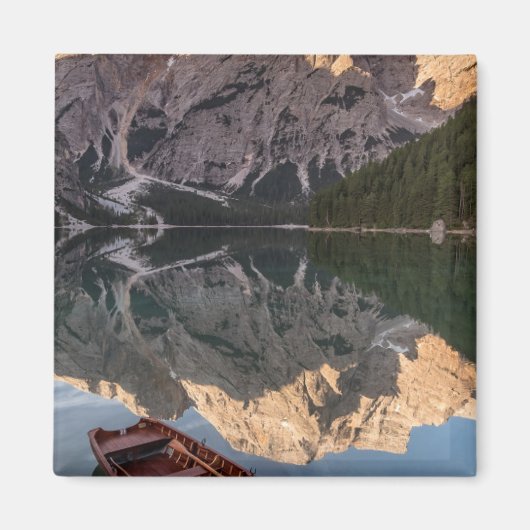ドロマイトアルプス | Pragser Wildsee |チロル(イタリア) マグネット (正面)