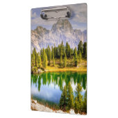 ドロマイト山と湖の風景素晴らし クリップボード (左)