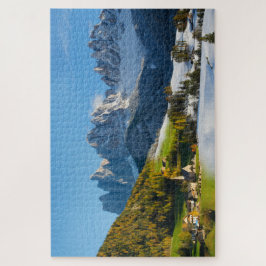 ドロマイト山の秋そして冬 ジグソーパズル