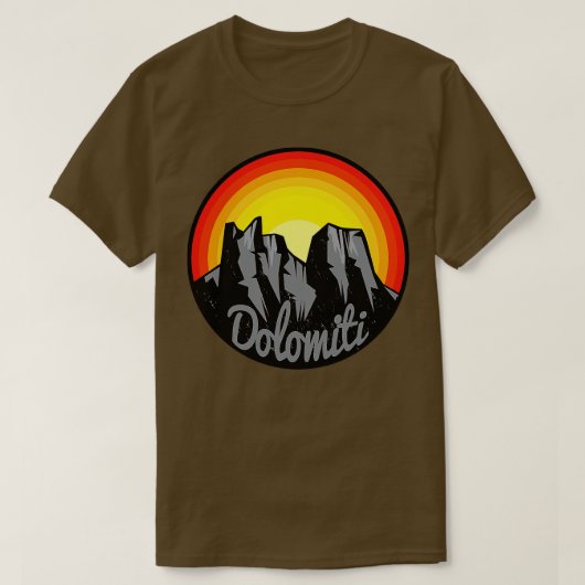 ドロマイト山脈1 Tシャツ (デザイン正面)
