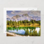 ドロマイ素晴らしト山脈イタリアの景勝地 ポストカード (正面/裏面)