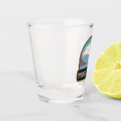 ドロミティベルルネシ国立公園イタリアヴィンテージ ショットグラス (左)