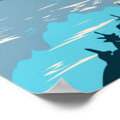 ドロミティベルルネシ国立公園イタリアヴィンテージ ポスター (角)