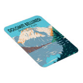 ドロミティベルルネシ国立公園イタリアヴィンテージ マグネット (右側)