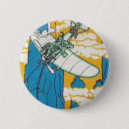 ドロミテスのモンテ・ドマポッツァの最初の登り 缶バッジ