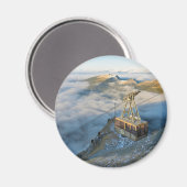 ドロミテスの山セセダのケーブルカー マグネット (正面/裏面)