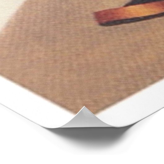 ドロミテスイタリアスキーバニーヴィンテージトラベルスキー ポスター (角)