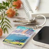 ドロミテスイタリアヴィンテージトラベル キーホルダー (正面右)