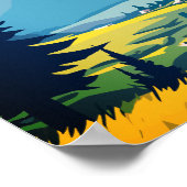 ドロミテスイタリアヴィンテージトラベル ポスター (角)